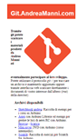 Mobile Screenshot of git.andreamanni.com